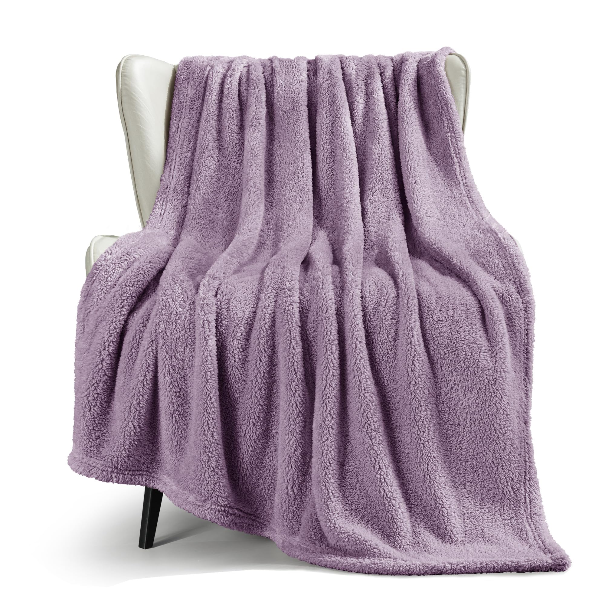 Exclusivo Mezcla Soft Fleece Throw Blanket for Sofa Super Soft Velvet Plush Blanket for Bed Fuzzy Cozy and Warm for All Seasons 127x152 CM