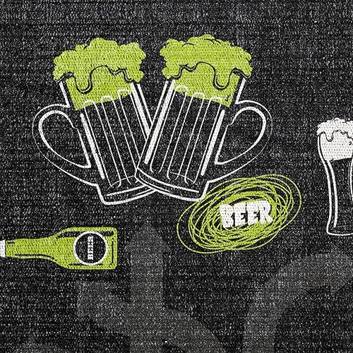 Miniatura 9 de SUSSEXHOME Tapetes de cocina antideslizantes lavables para piso, alfombra de pasillo ultra fina de pelo bajo para lavandería, entrada, baño, tapetes