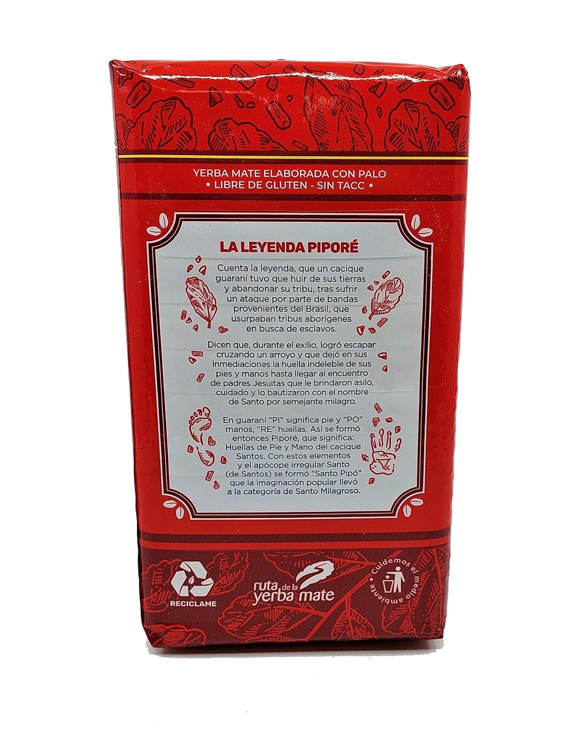 Yerba Mate Pipore Regular Four 2.2 Bags pack of 4 (4 Kilos 8.8 Lbs)