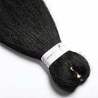 Vista 5 de ShowCoco - Extensiones de cabello trenzado preestirado profesional, 8 paquetes, 26 pulgadas, ajuste de agua caliente, textura lacia Yaki suave