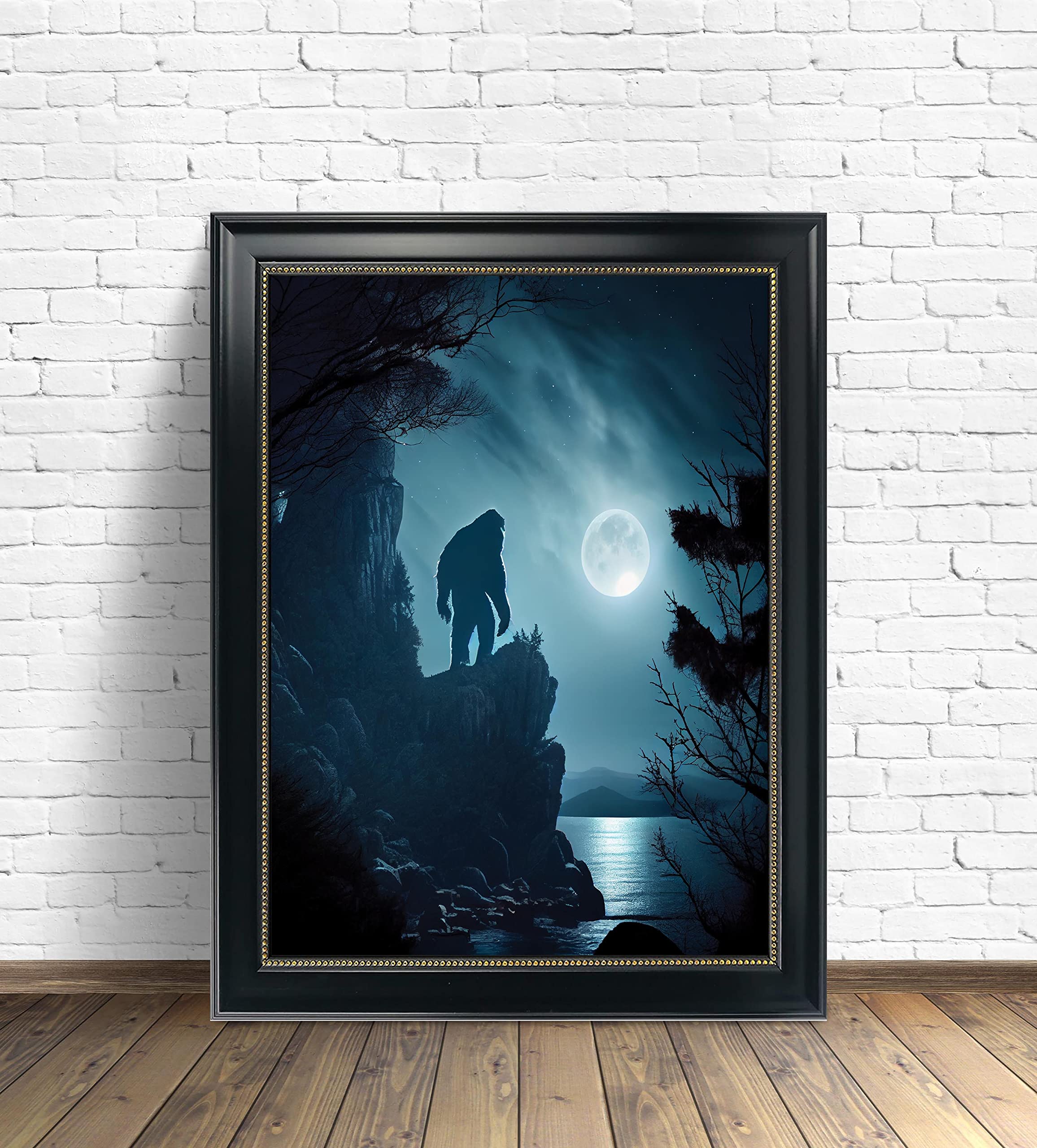 Amazon.com: Bigfoot Gothic Art Print Poster, Goth Wall Art