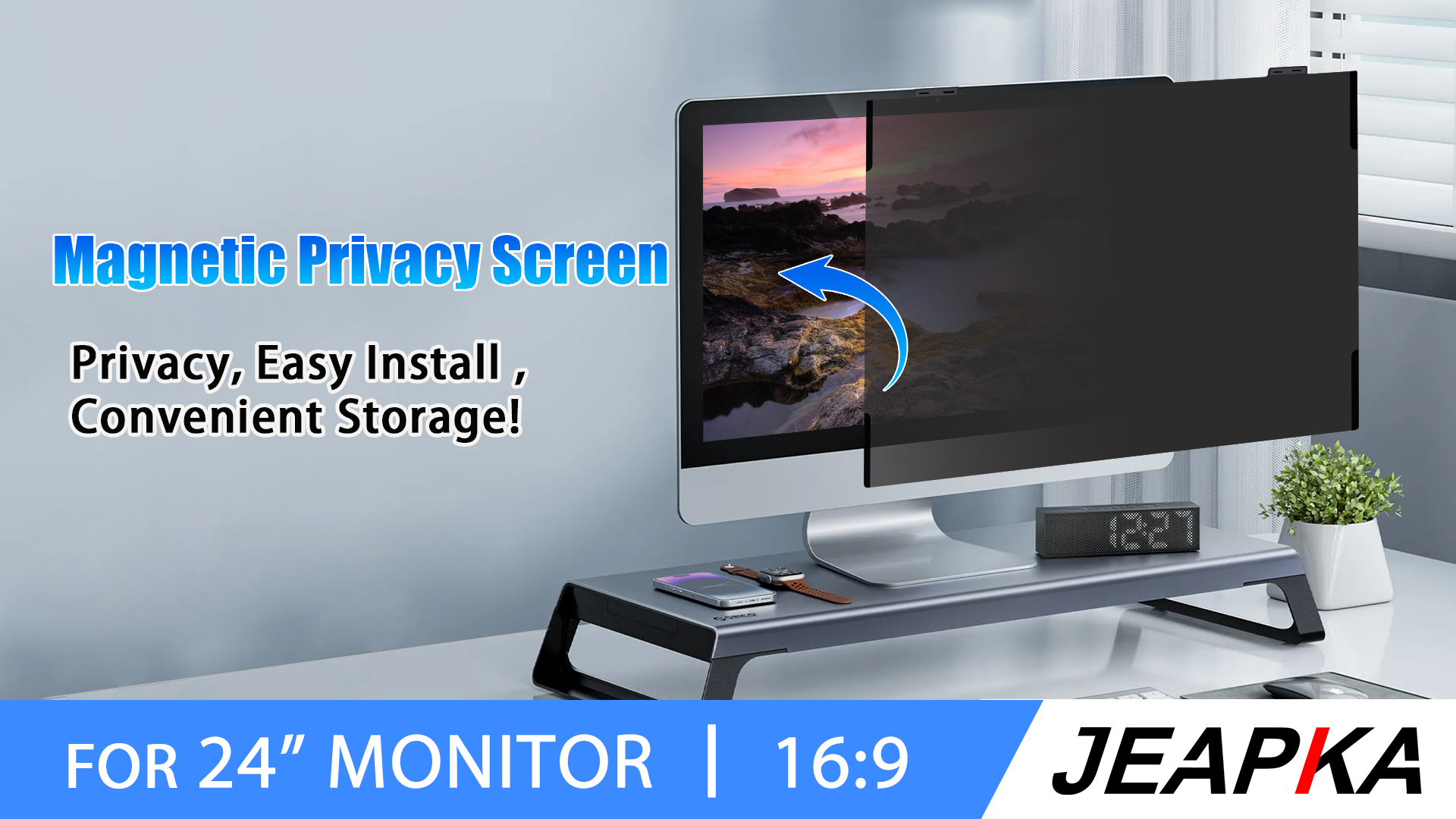 Magnet Monitor Magnetic Privacy Screen 24 Inch 24-Inch Magnetic Privacy Screen For ...