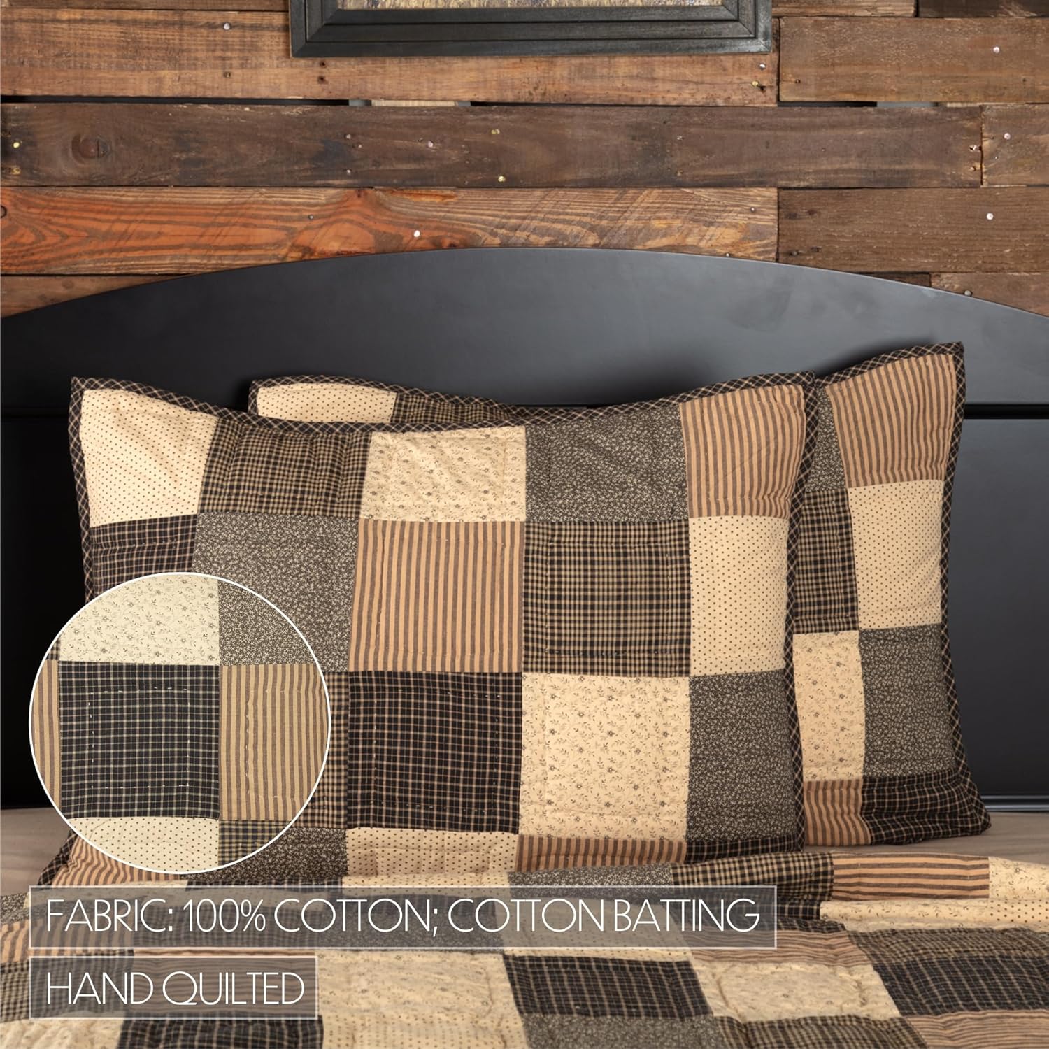 VHC Brands Kettle Grove Quilted Patchwork Pillow Sham