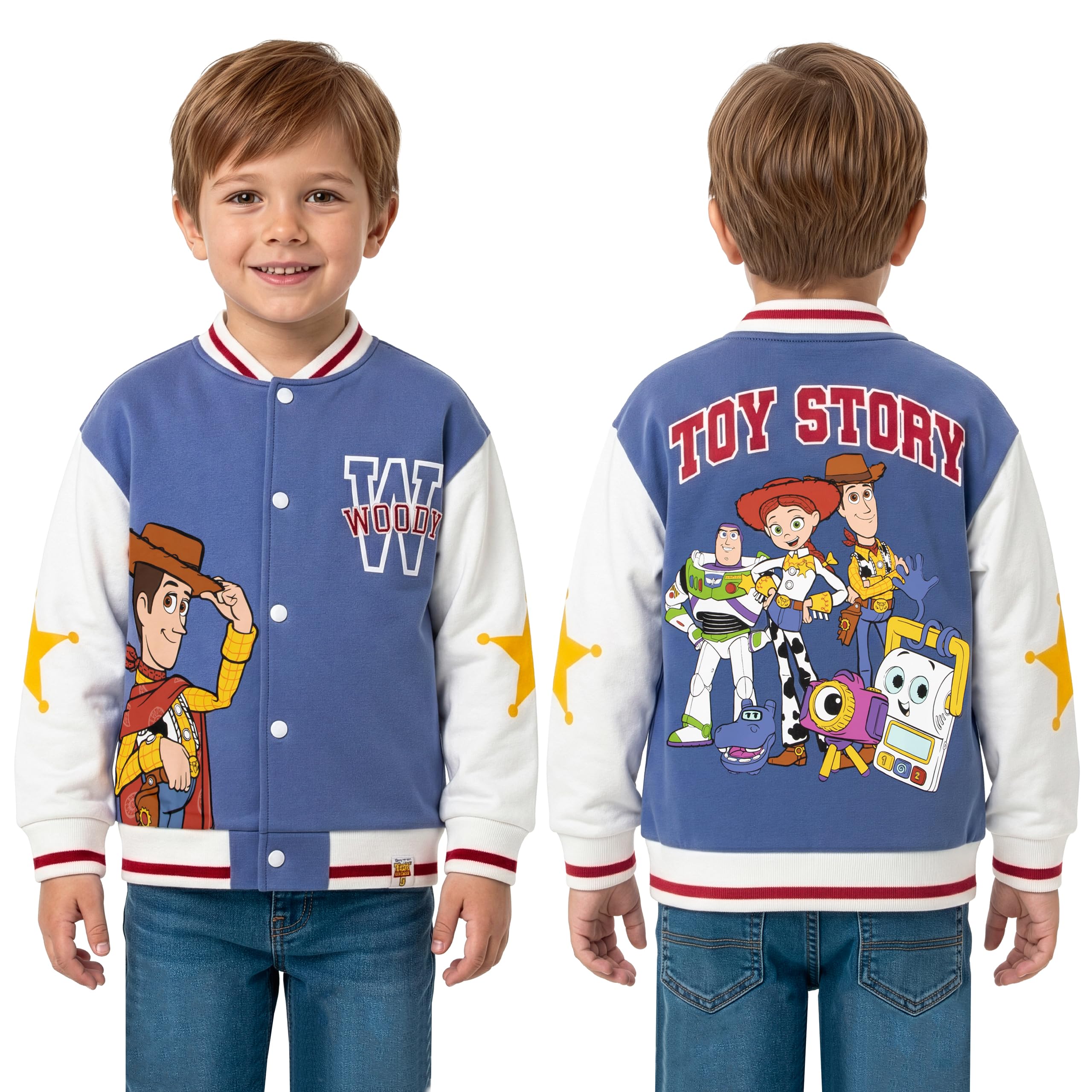 Disney Toy Story Blouson Bombardier Woody Veste Enfant Garcon Coton