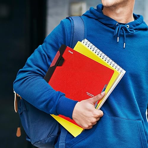 Miniatura 7 de Five Star Advance Cuaderno en espiral 5 temas papel a rayas 2 hojas el color puede variar 6326 Paquete de 1