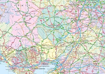 2023 Collins Road Map of Britain: Folded Road Map: Collins