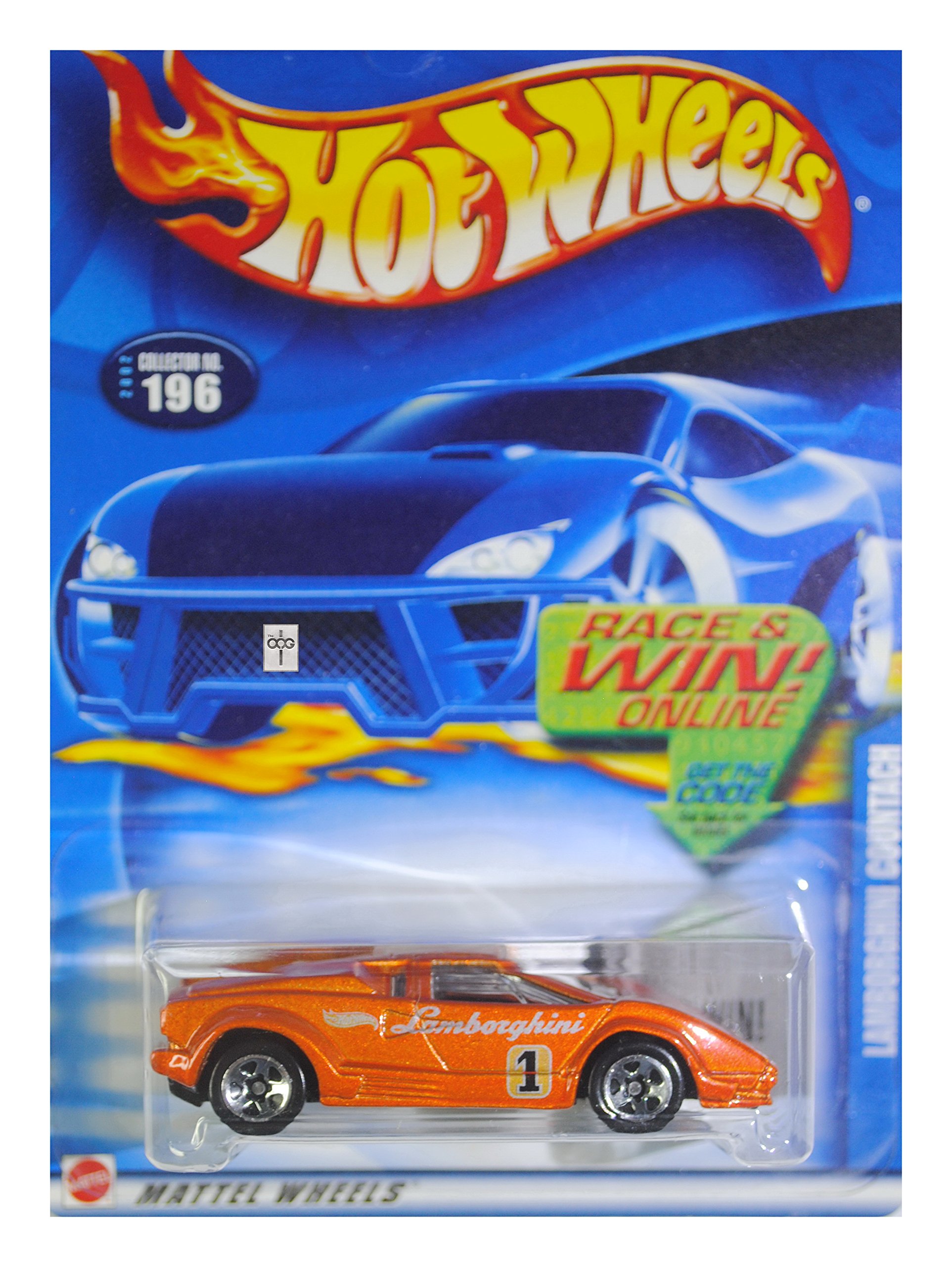 Amazon.com: Hot Wheels 2002 Lamborghini Countach Orange Card