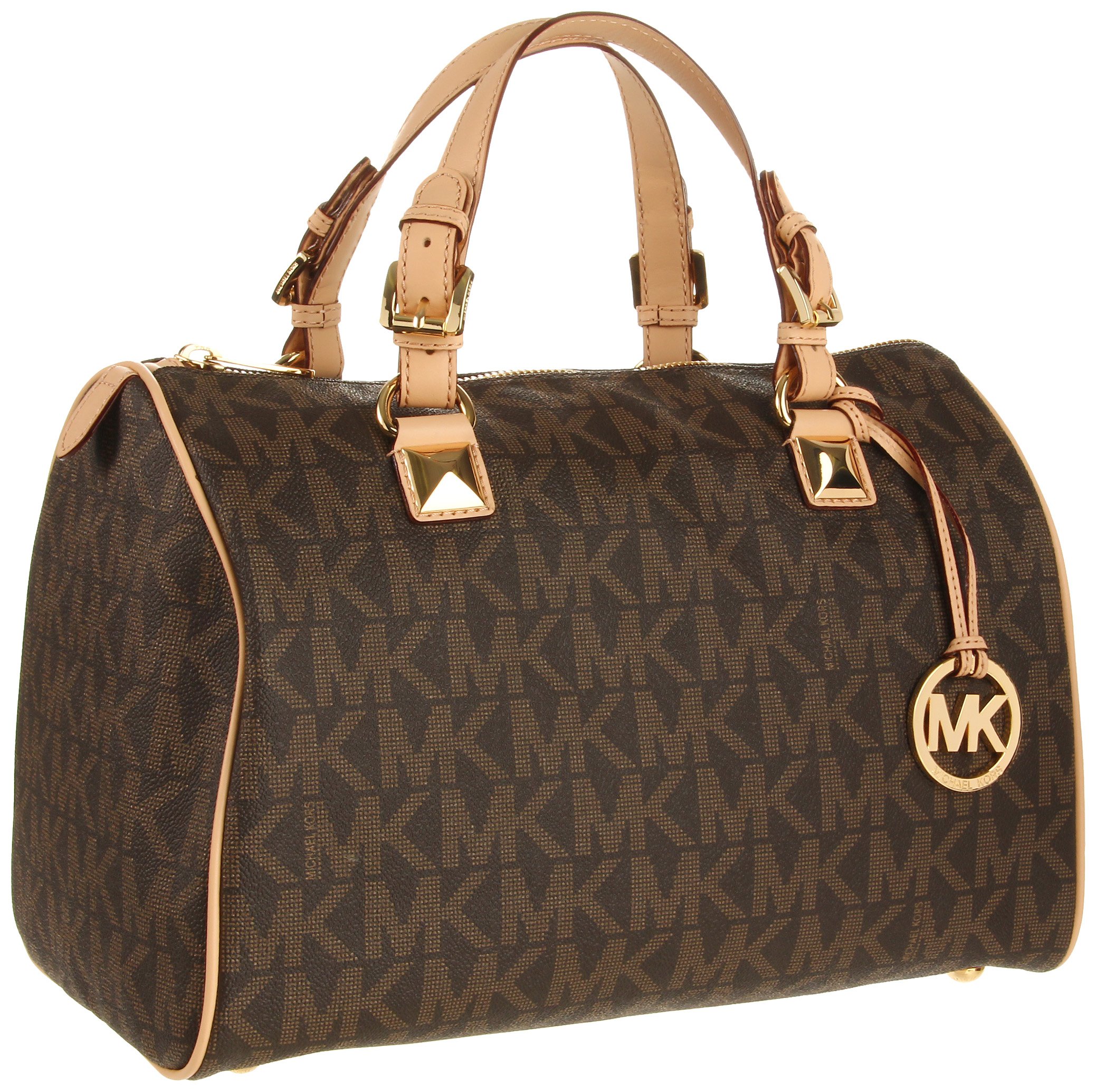 MICHAEL Michael Kors Logo Grayson Large Satchel