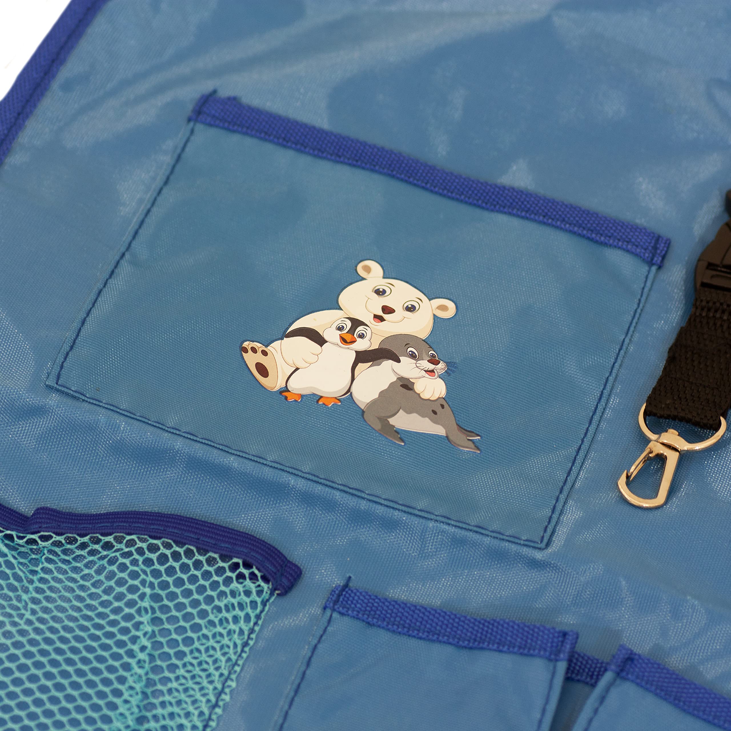 Petex Organizzatore Per Sedile Posteriore Auto: 41x64 Cm, Con Tasche, Blu, Protegge Da Sporco E Liquidi