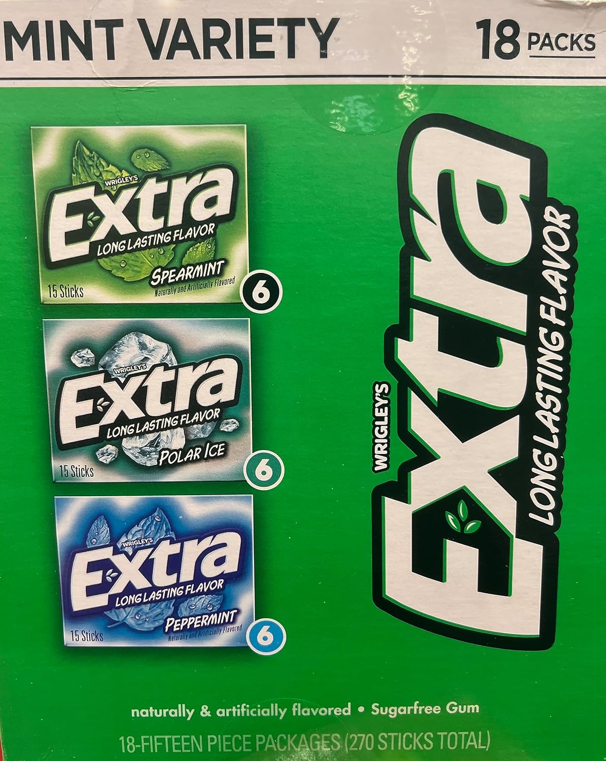 Gummy Mint Variety 18 packs Spearmint/Polar Ice/Peppermint