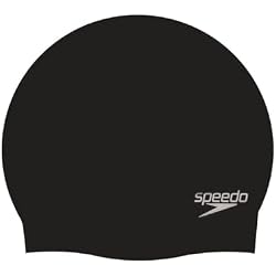 Speedo Unisex Plain Moulded Silicone Swimming Cap