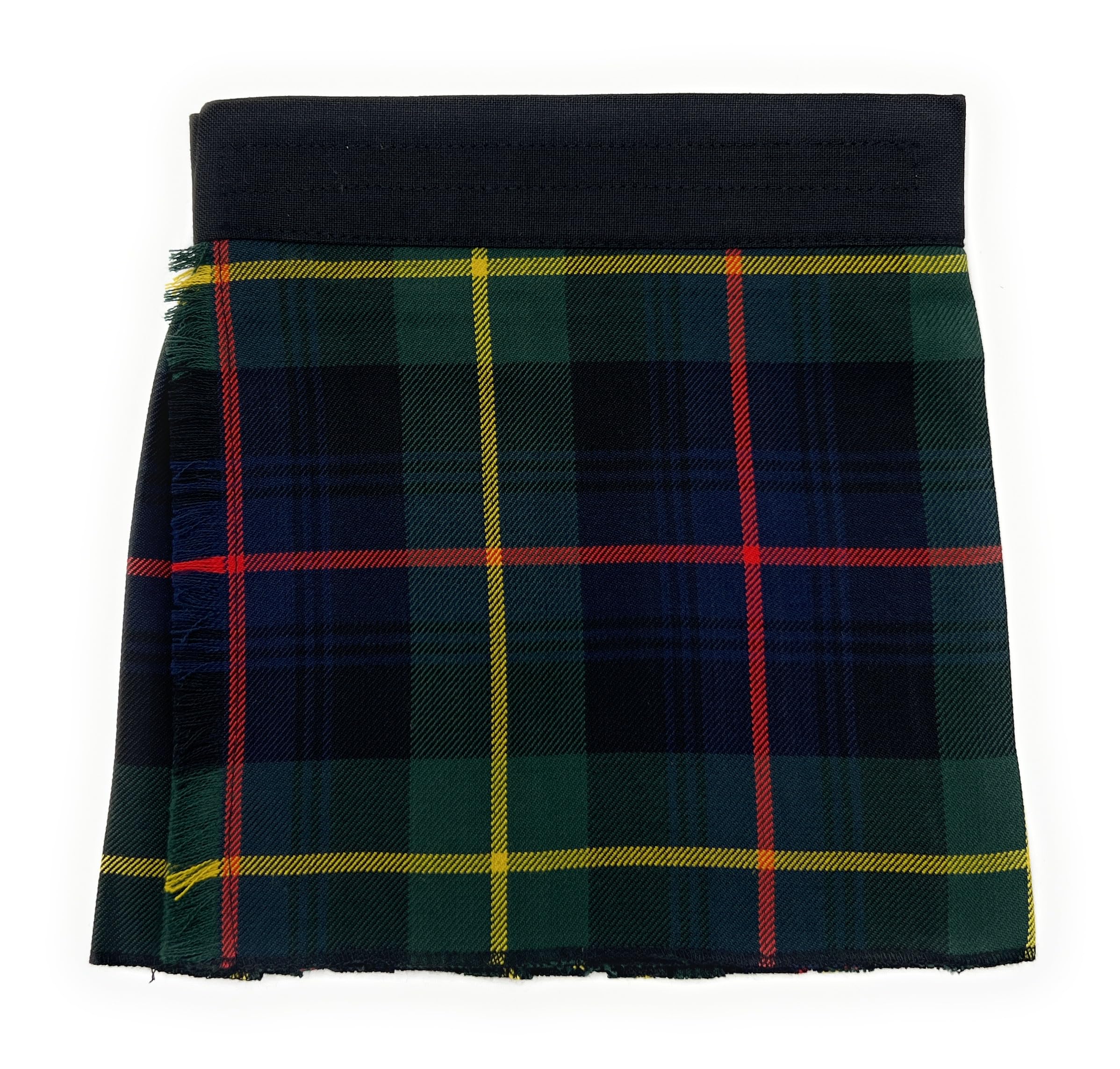 Baby Tartan Kilt, Adjustable Waistband, Newborn to 4 Years, Unisex (Farquharson, 0-6 Months)
