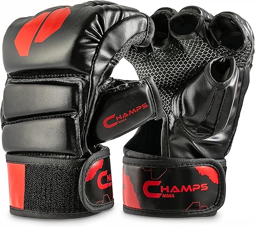 Champs MMA Guantes para hombres y mujeres, guantes UFC transpirables con soporte superior para la muñeca y absorción de impactos, guantes acolchados disponible en Yaxa Venezuela