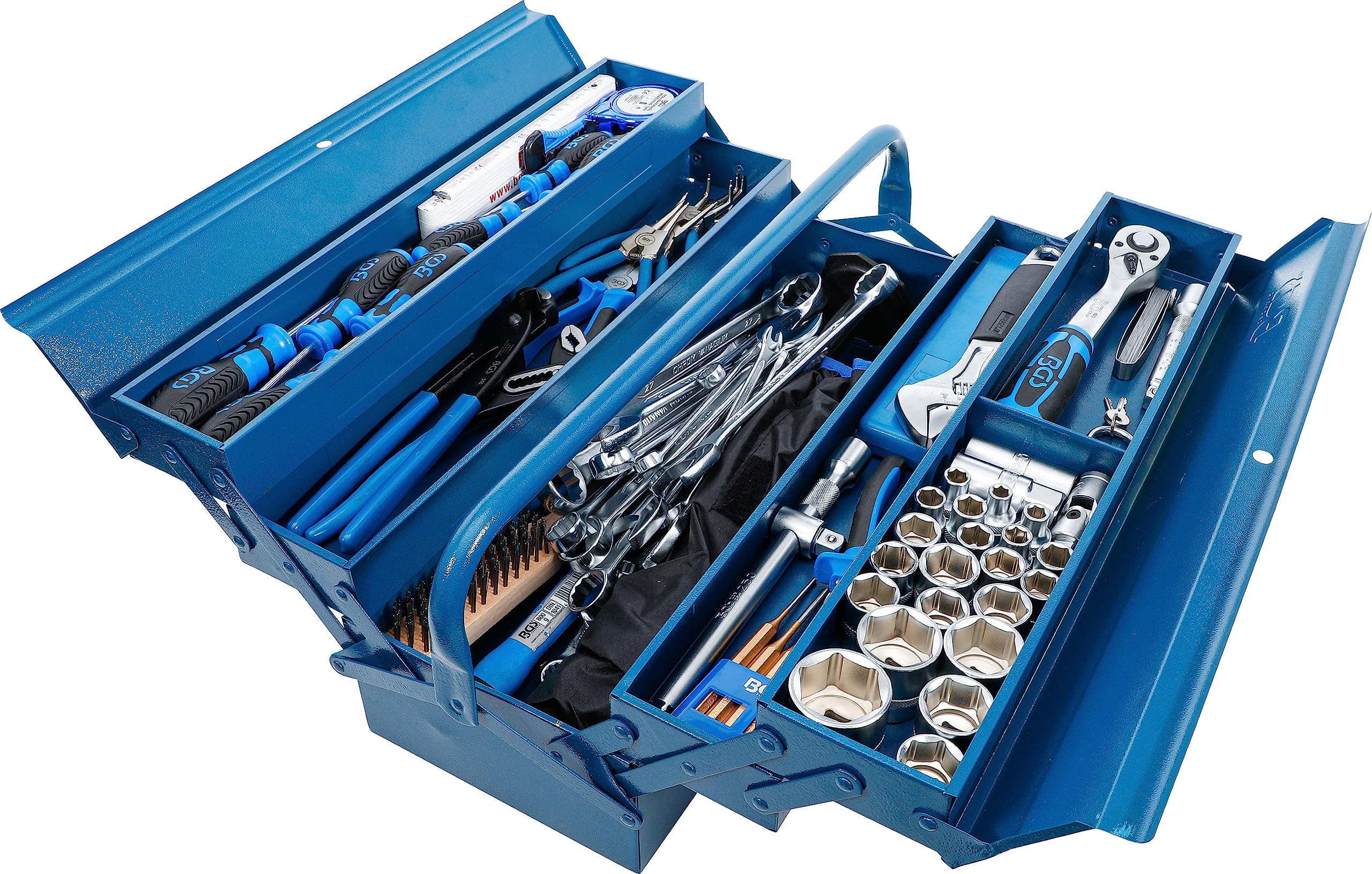 BGS 3340 | Caisse à outils métallique avec assortiment d’outils | 137 pièces
