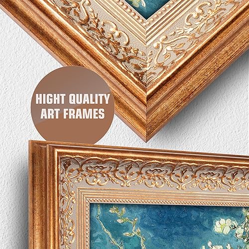 Miniatura 9 de AT ARTWORK The Starry Night de Vincent Van Gogh Tamaño del marco 36 x 30 pulgadas tamaño de la imagen 30 x 24 pulgadas reproducciones clásicas