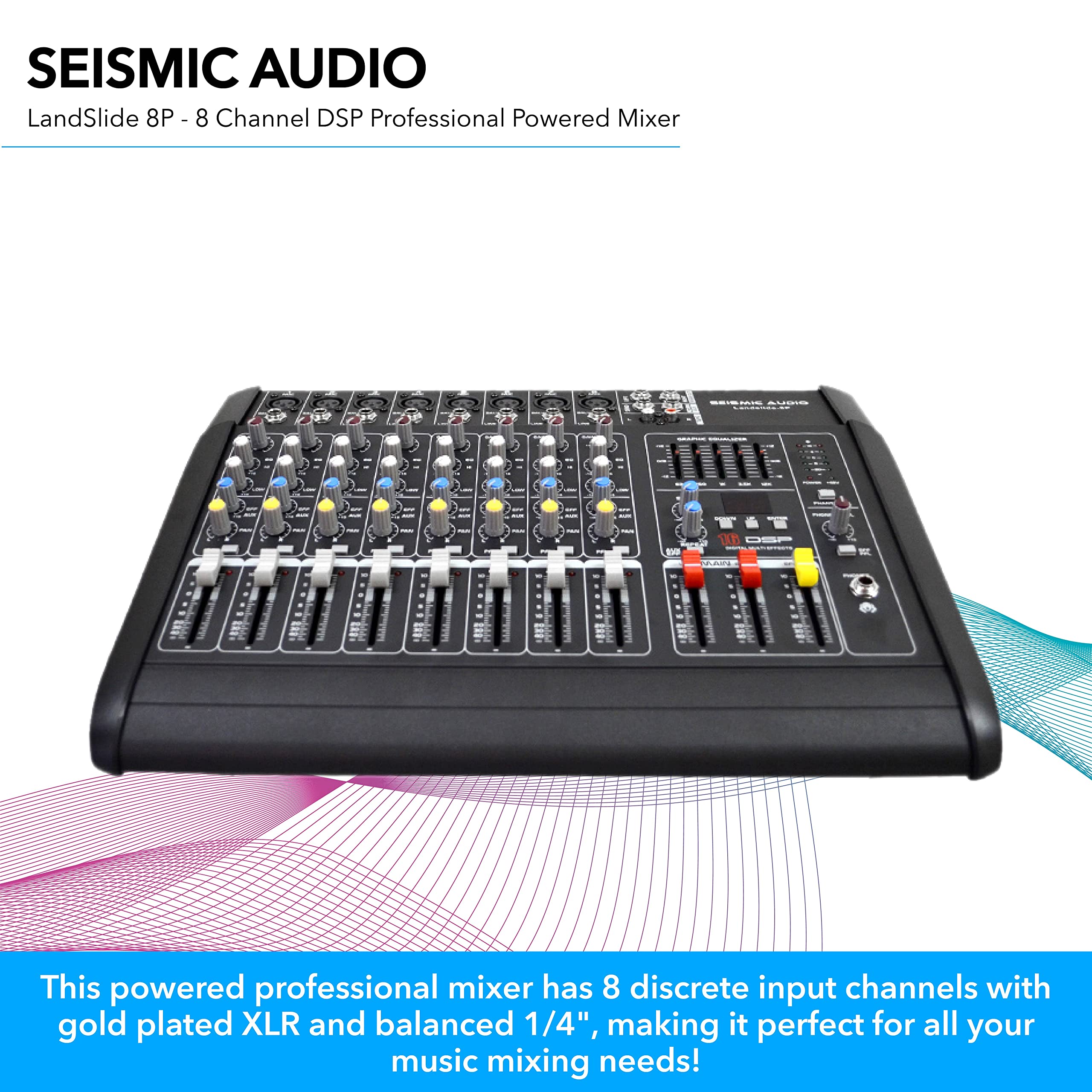 Amazon.com: Seismic Audio - LandSlide-8P - 8 Channel DSP