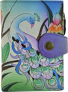 Hand Painted Leather Ladies Wallet - coolthings.us