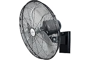 iLiving Durable 18" Outdoor Oscillating High Velocity Wall Fan for Patio, Workshop,...