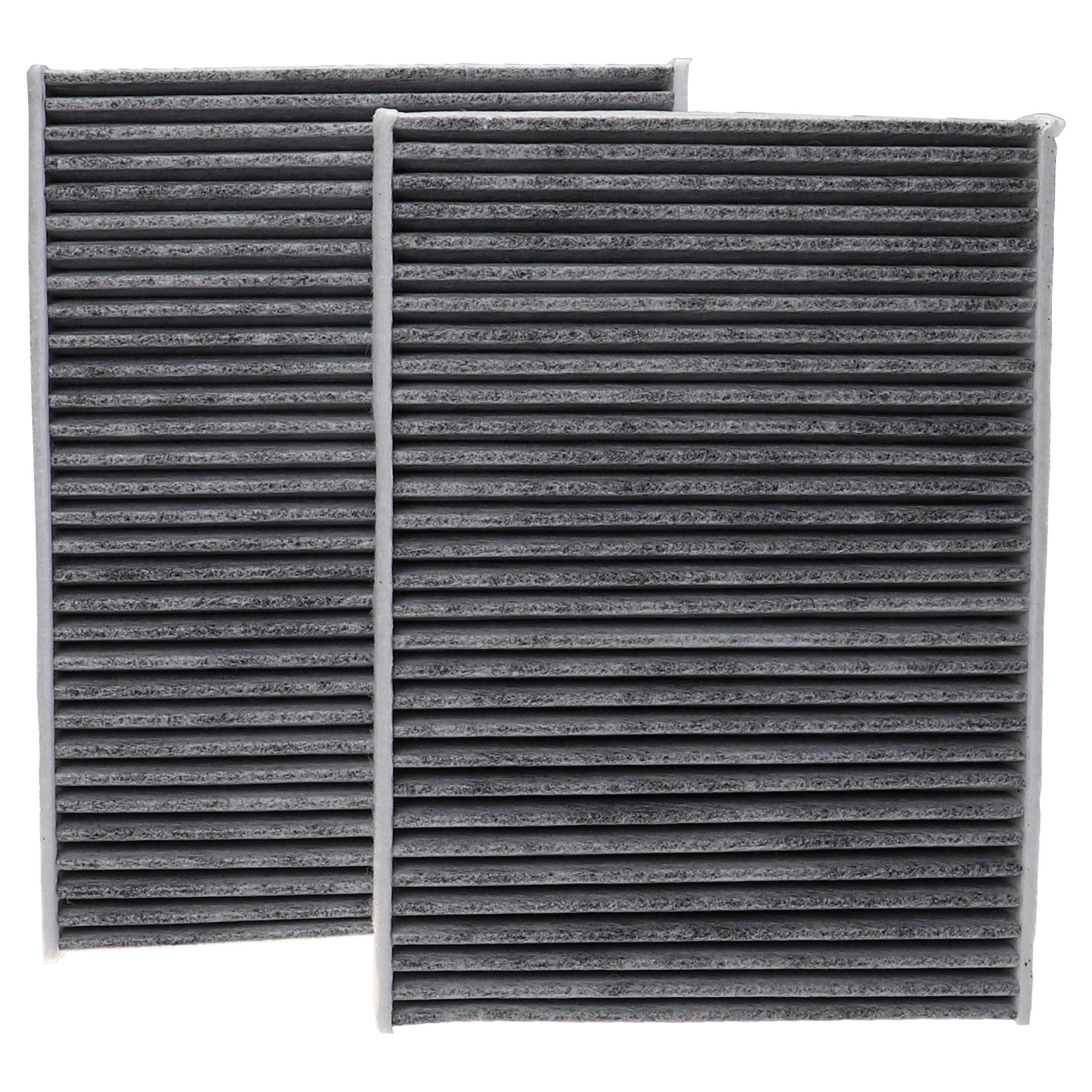 vhbw 2x Cabin Air Filter Replacement for Wix Filters WP2209 for Car - Activated Carbon
