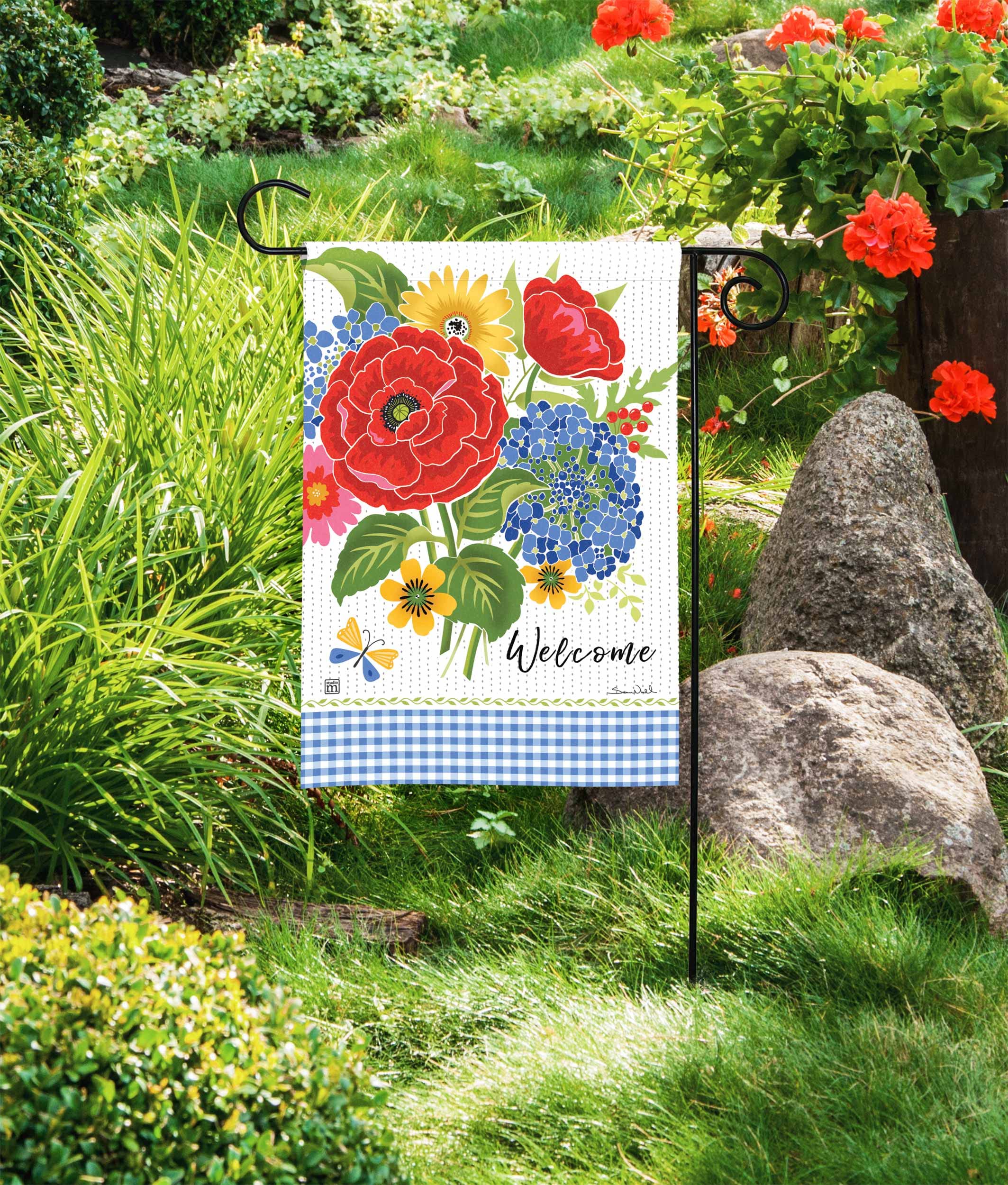 BreezeArt Farmhouse Kürbis Gartenflagge – 12,5 X 45,7 Cm, Herbstliche Deko