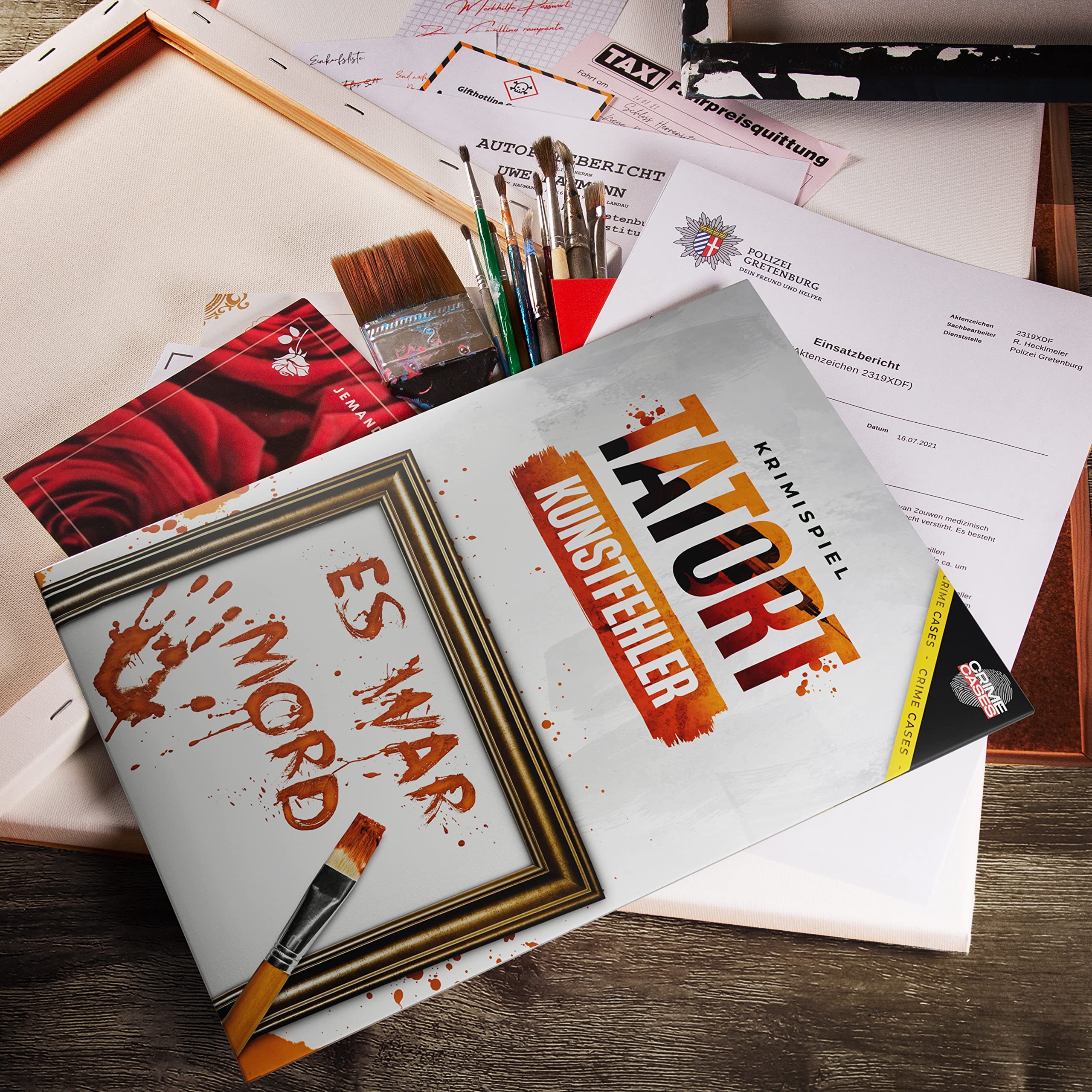 CRIMECASES Krimispiel Bundle – 3 spannende Fälle in einem Set: Tatort Kunstfehler, Höhenflug & Tonstudio | Cold Case Spiele für Erwachsene