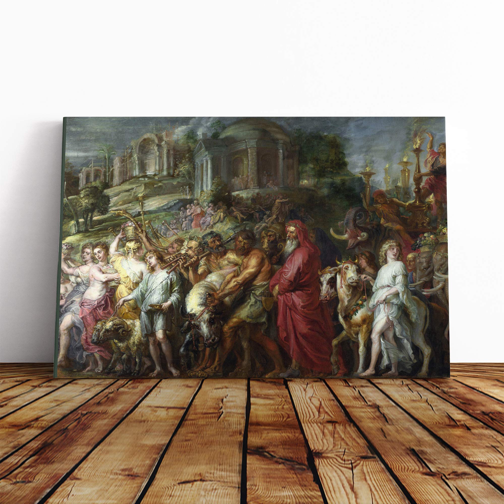 Peter Paul Rubens A Roman Triumph Canvas Print | Gallery Wrapped 30mm Frame Wall Art | 30x20 inches | Ready to Hang | Modern Picture | Living Room Bedroom Lounge Office