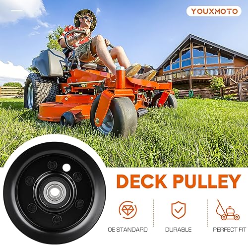 Miniatura 2 de 106-2175 132-9420 Polea tensora plana para Exmark, apta para Toro Quest ES-Series MX SS Timecutter RZT420H SS3200, ZS3200, SW3200, ZS3200 S, SS3216,