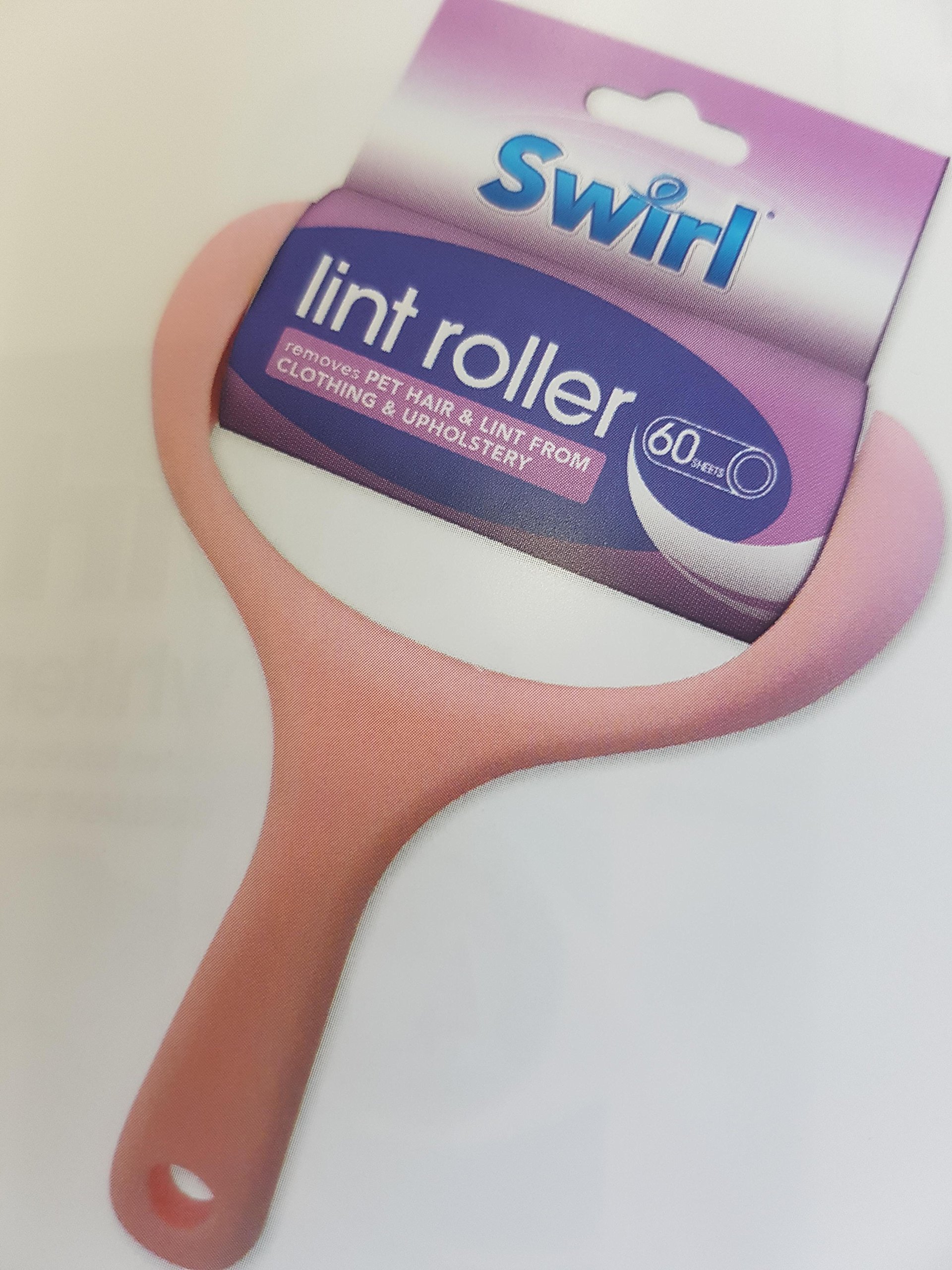 Swirl lint roller
