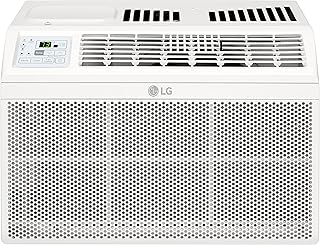 LG 5800 BTU Window Air Conditioners [2023 New] Remote Control Ultra-Quiet Compact-size Washable Filter Multi-Speed Fan Cools 260 Sq.Ft. Small Room AC Unit air conditioner Easy Install White LW6023R