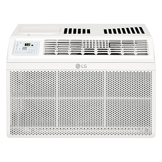 LG 5800 BTU Window Air Conditioners [2023 New] Remote Control Ultra-Quiet Compact-size Washable Filter Multi-Speed Fan Cools 260 Sq.Ft. Small Room AC Unit air conditioner Easy Install White LW6023R
