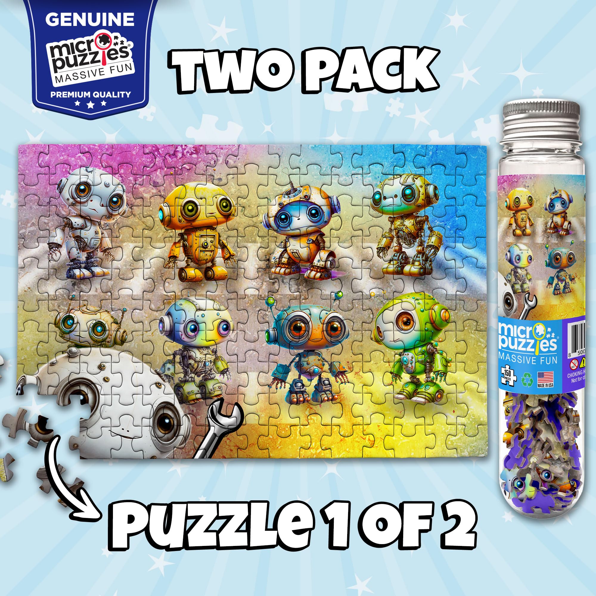 Amazon | MicroPuzzles 「Science」 2個パック - 大人用ミニパズル