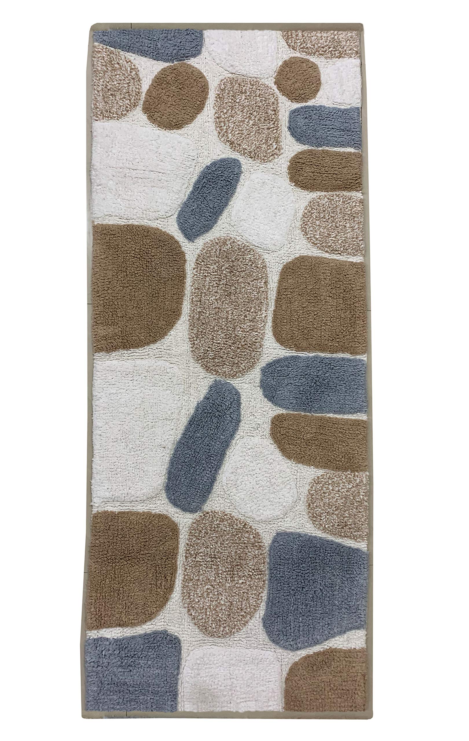 Amazon.com: 100% Cotton Pebbles Cotton Bath Rug 24x40 - Large Bath Rug ...