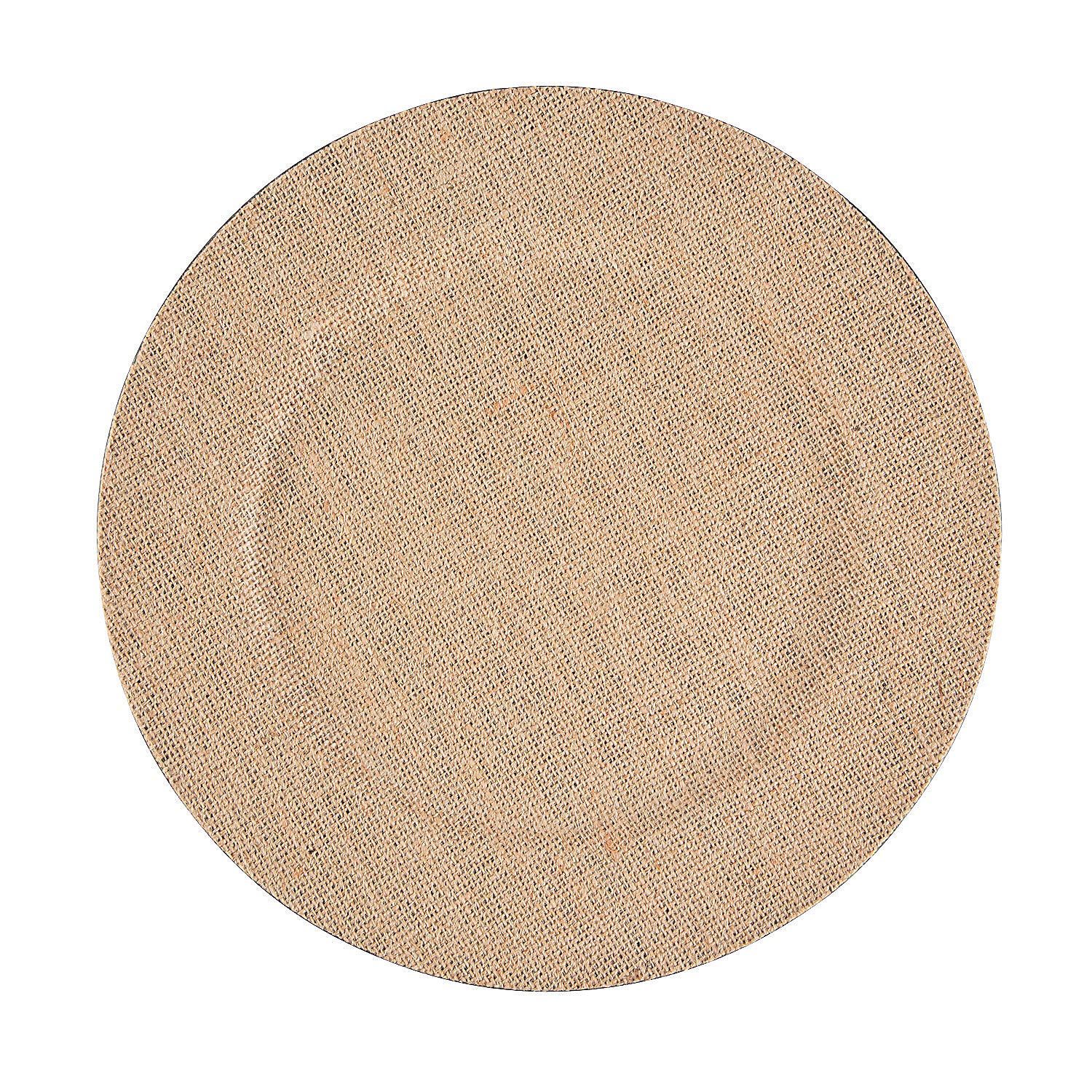 Round Burlap Chargers (Set of 6 Place mats) Wedding and Home Decor