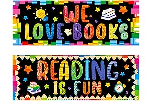 2 PCS Inspirational Read Posters for School Classroom Wall