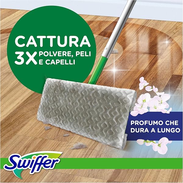 Swiffer 120 Pieces Replacement Dust Mop Pads for Broom and 3 Pieces Replacement Mop Cloths, for 3 Times More Dust, Dirt and Hair Than a Traditional Broom - 2