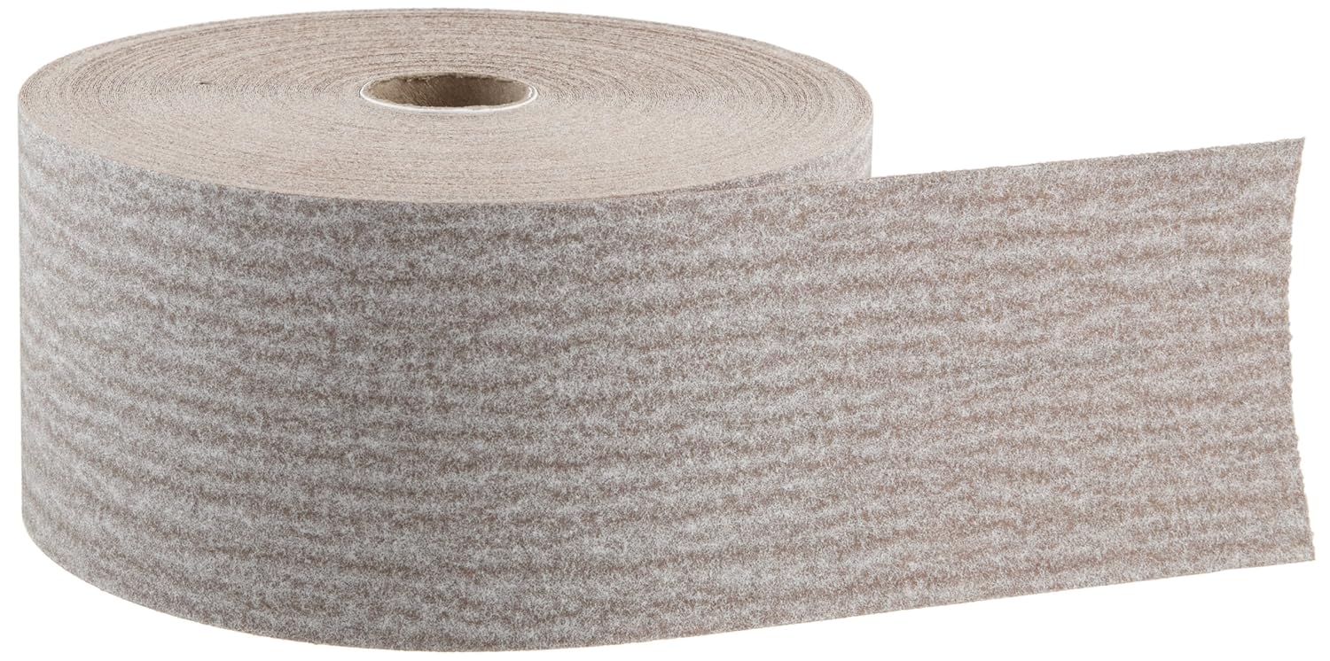 Norton A275 No-Fil Adalox Abrasive Roll, Paper Backing, Pressure Sensitive Adhesive, Aluminum Oxide, Waterproof, Roll 2-3/4" Width x 45yd Length, Grit 150 (Pack of 1)