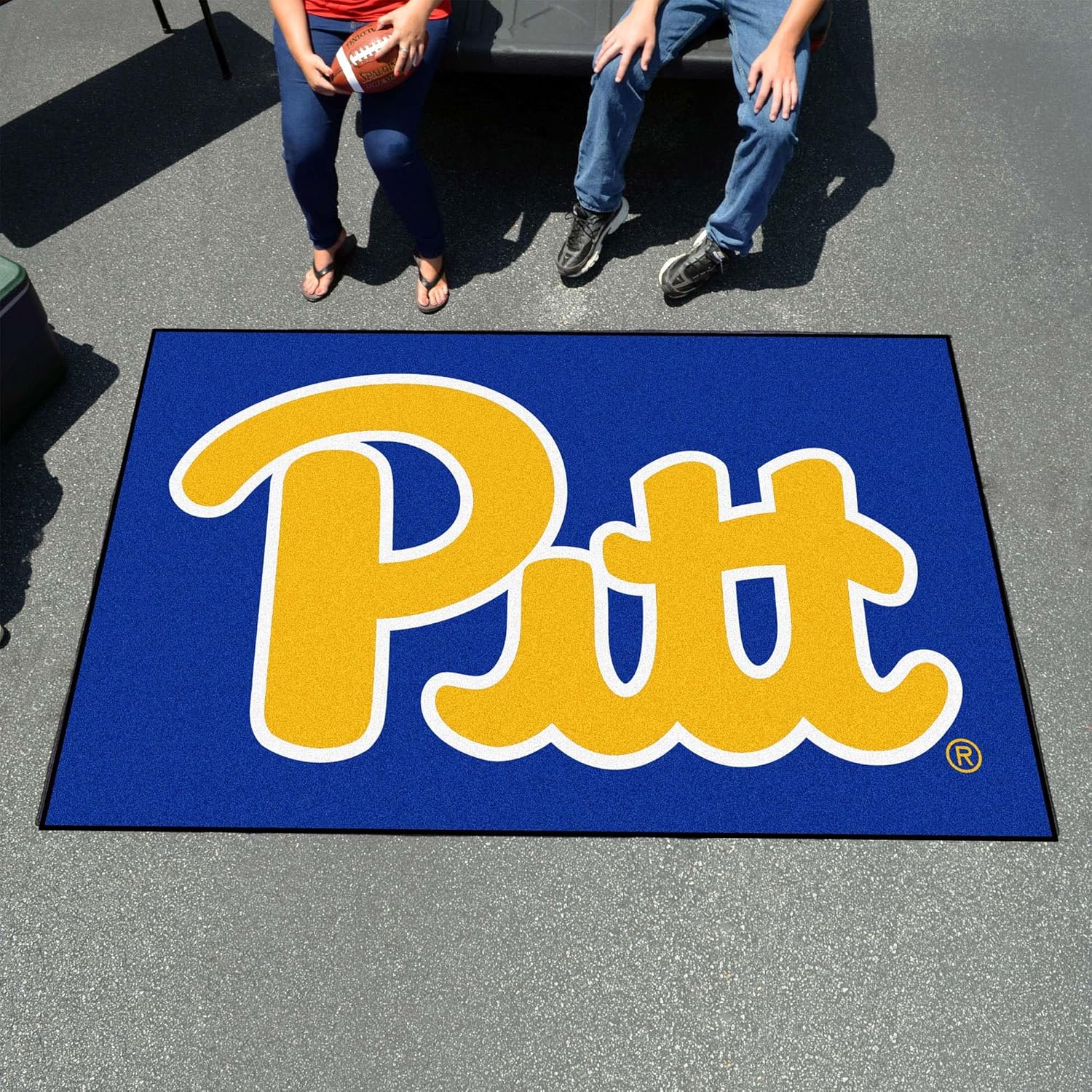 FANMATS 1719 Pitt Panthers Ulti-Mat Rug - 5ft. x 8ft. | Sports Fan Area Rug, Home Decor Rug and Tailgating Mat