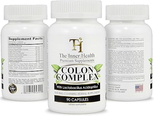 Fórmula de desintoxicación de limpieza de colon y intestino - Apoya la salud intestinal, purificación - Contiene probiótico Lactobacillus