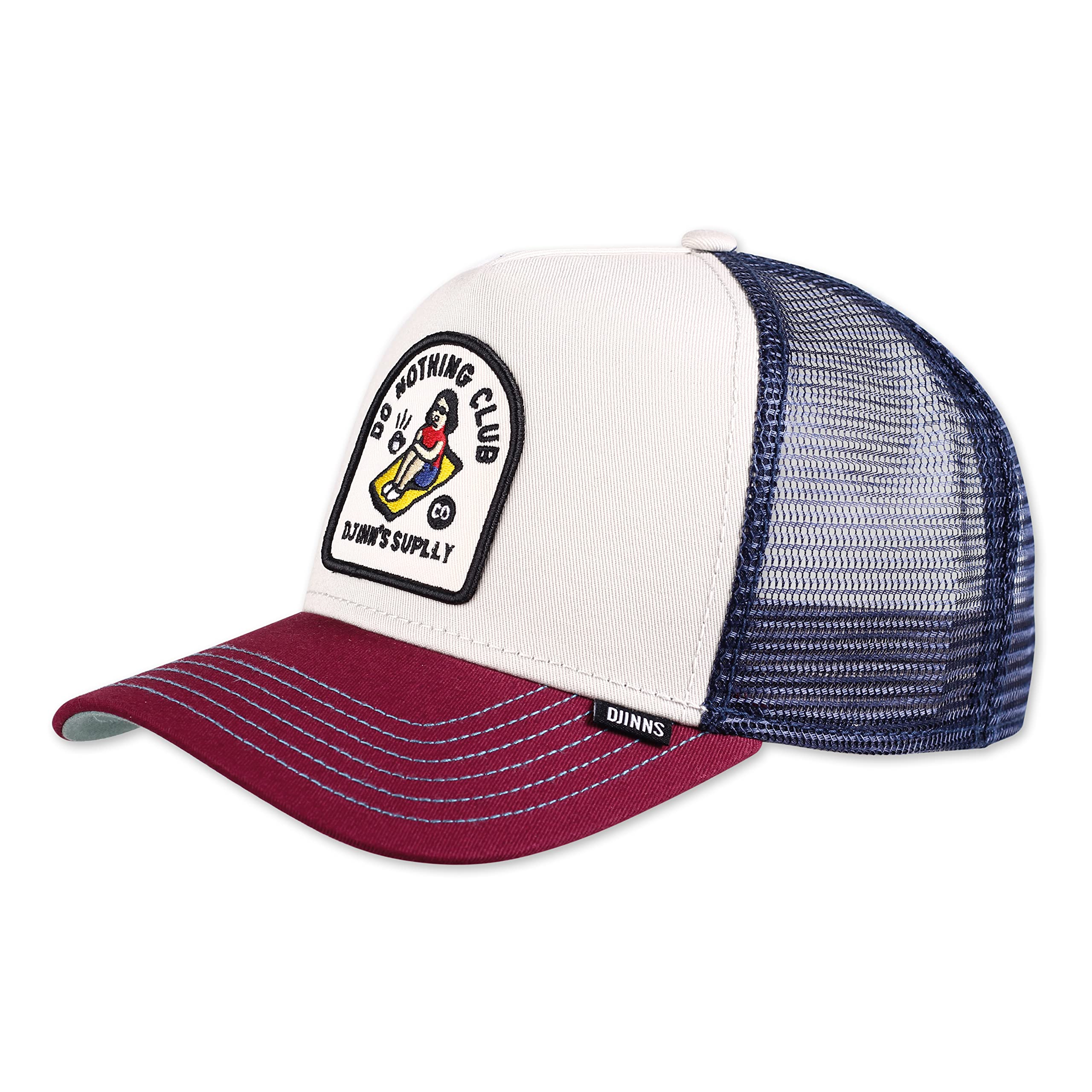 Djinns DNC New 1.3 Offwhite/Wine HFT Trucker Cap - One-Size
