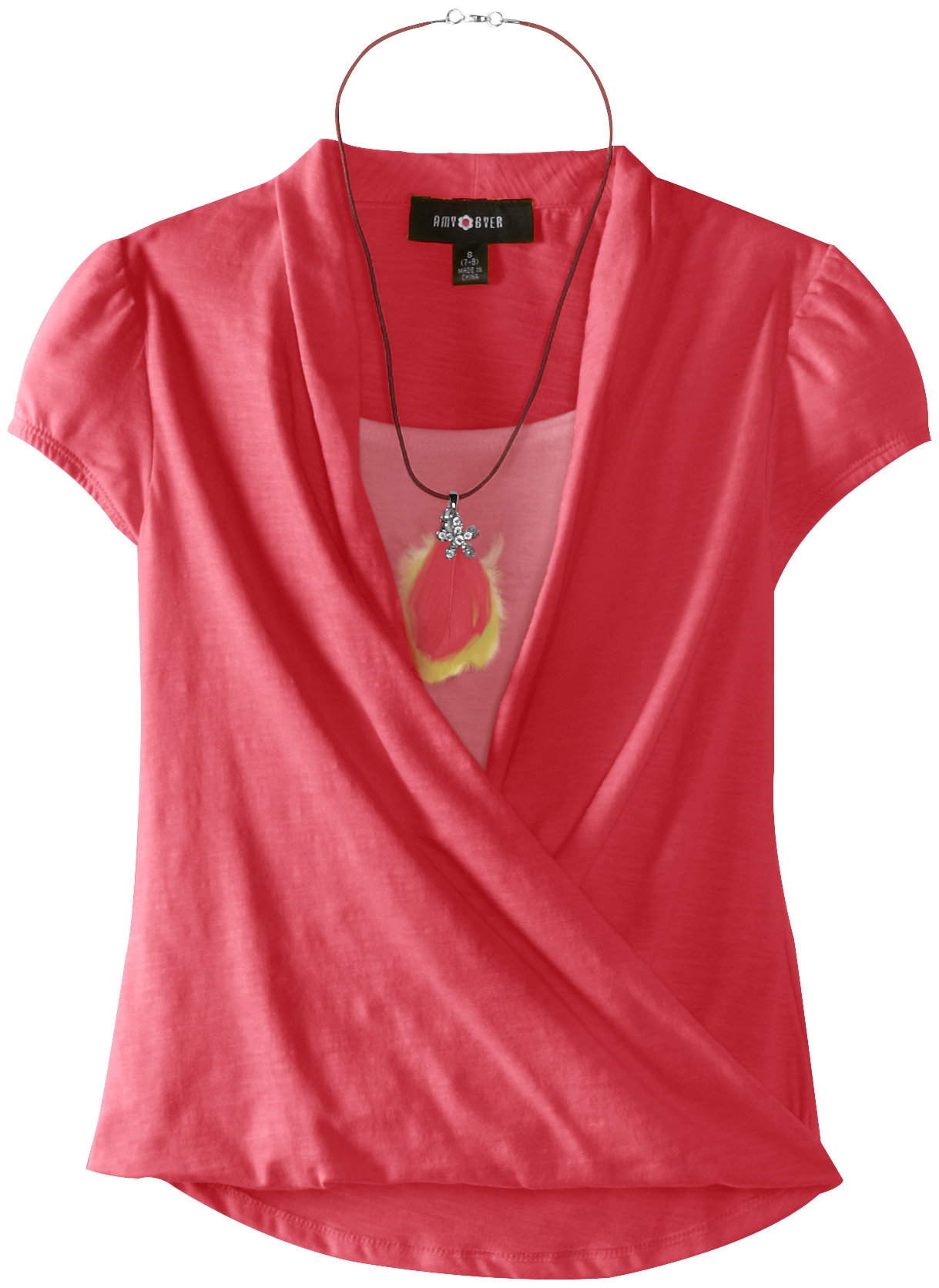 Amy Byer Big Girls' Twist Front Top