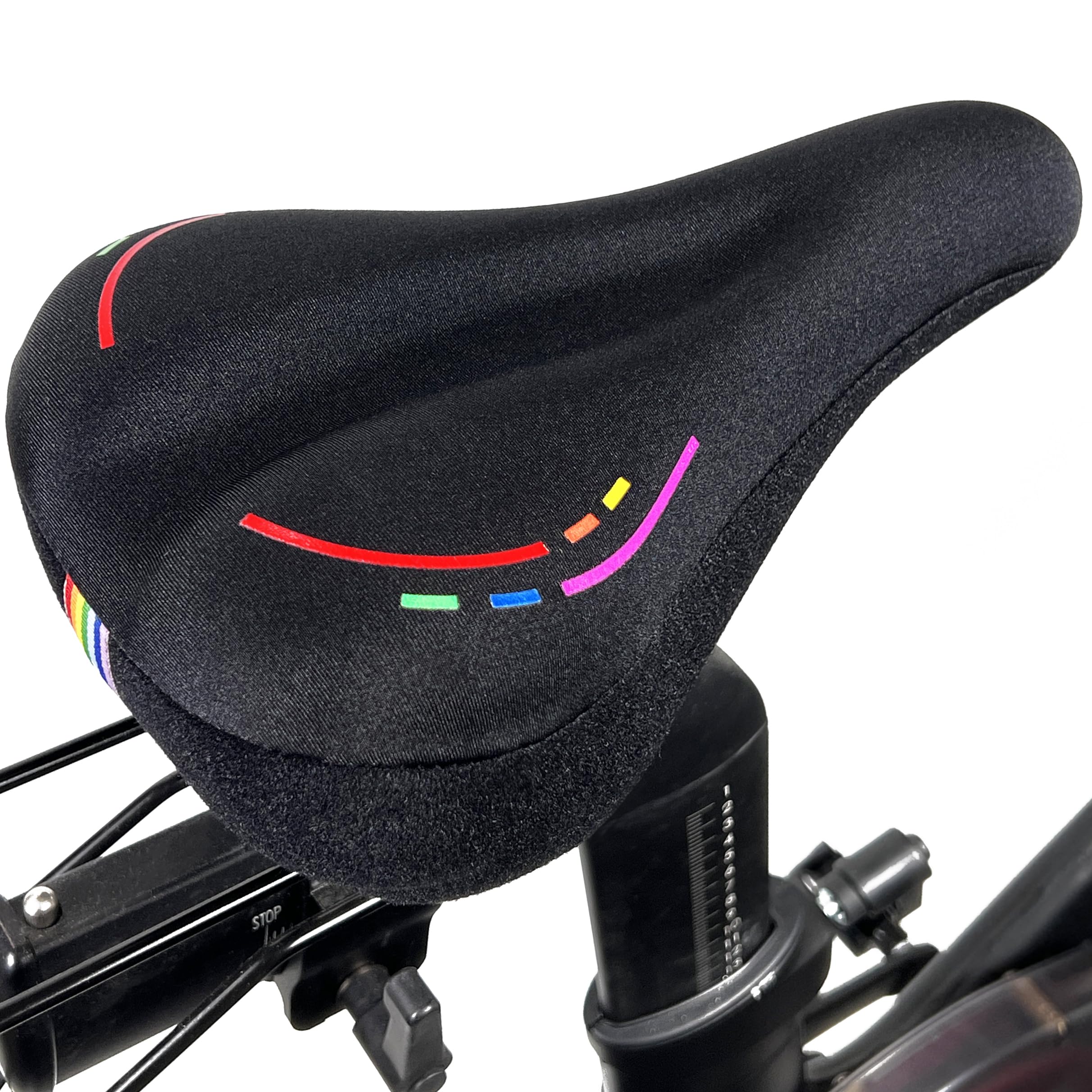 Bike Seat Cushion Compatible with Peloton Bike & Plus, Gel Bicycle Seat Cover for Women & Men Comfort, Accessories for Most Narrow Bicycle Saddle,