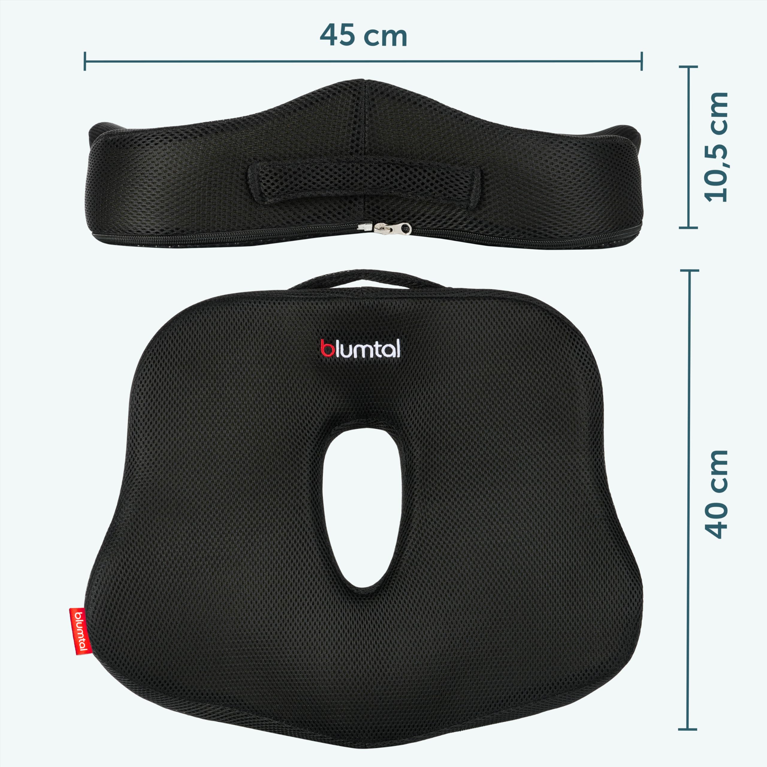 Blumtal Ergonomiczna Poduszka na Krzesło Biurowe - Poduszka Lędźwiowa - Wsparcie Lędźwiowe - Ergonomiczne Oparcie