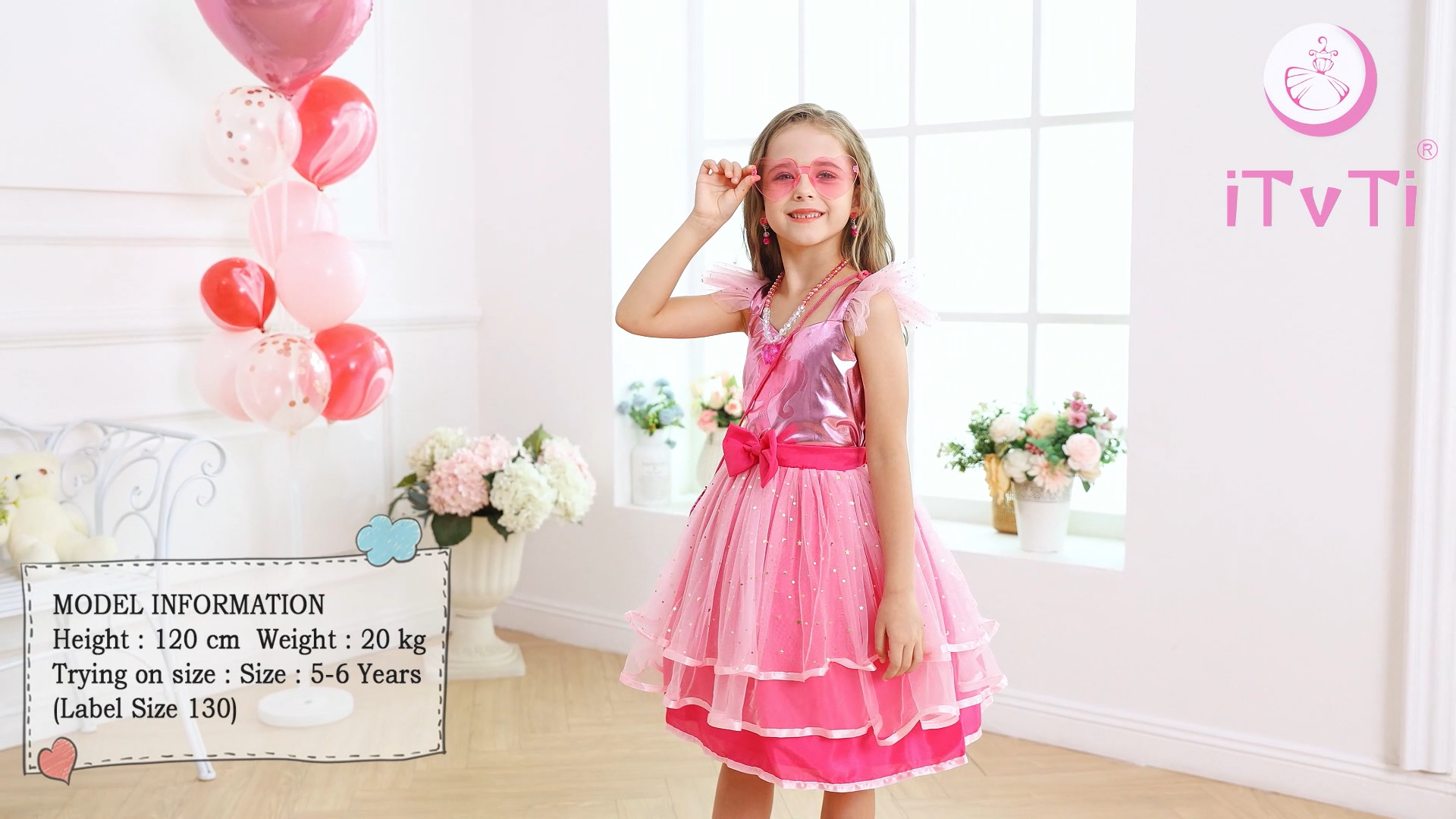 Costume Cowgirl Rosa Per Bambine | Vestito Eroina Film | Cosplay Compleanno Halloween - Foto 10