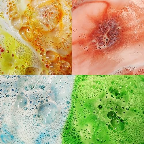 Miniatura 8 de Bombas de baño para niños con juguetes. Juego de 24 bombas de baño coloridas con ingredientes suaves para niños, juego de regalo de bomba de baño