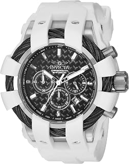 Men's 23856 Bolt Analog Display Quartz White Watch