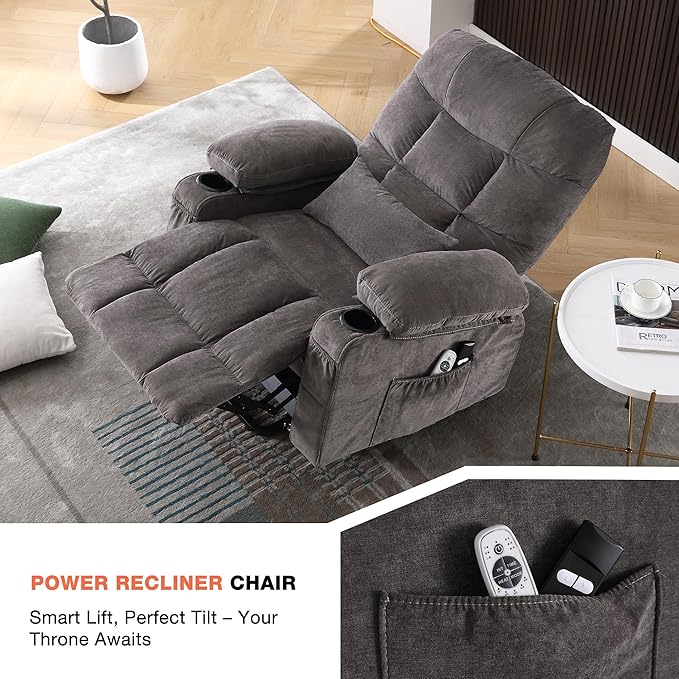 Sillón Eléctrico Reclinable con Masaje y Calefacción miniatura 6