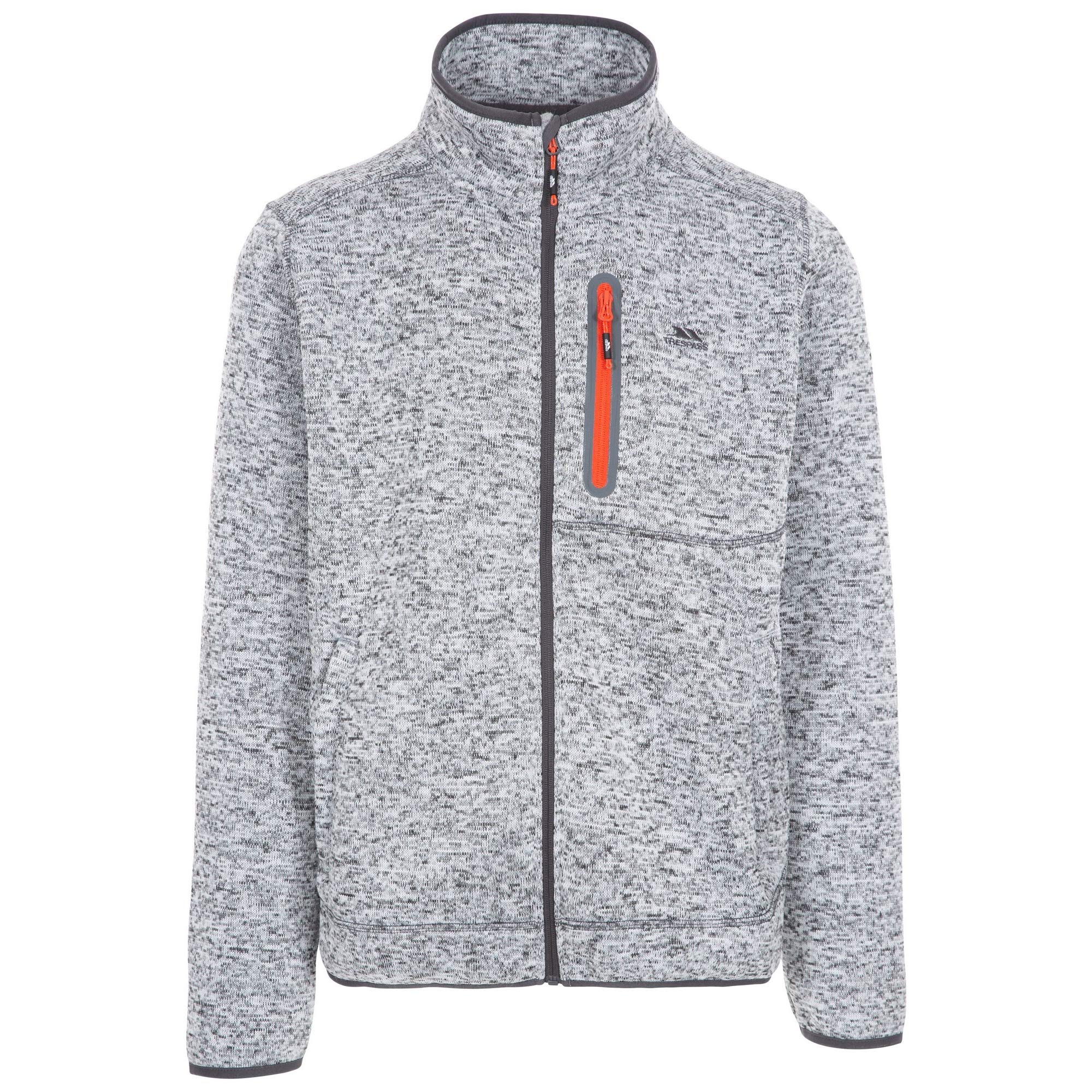 Trespass BINGHAM Mens Fleece Jacket - Grey Marl, XL
