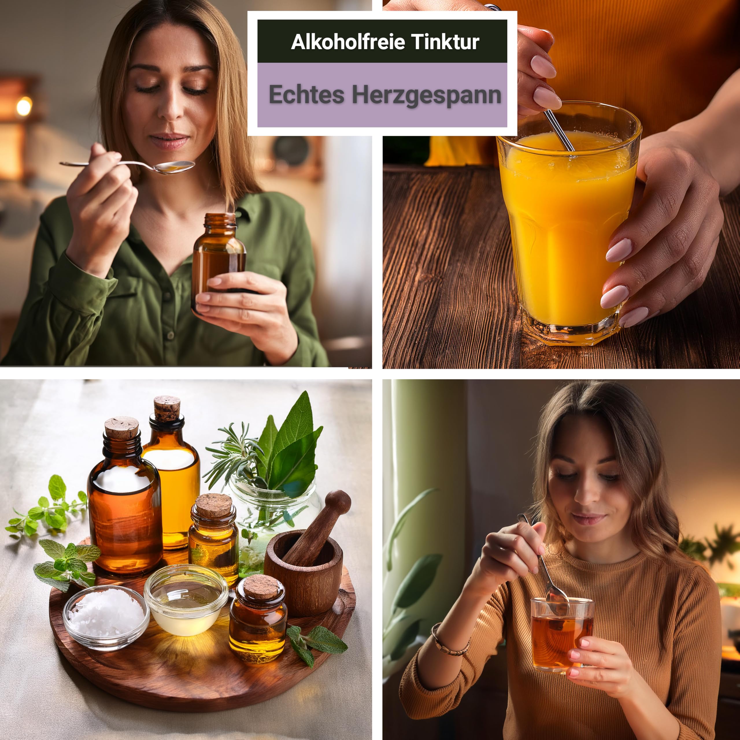 Echtes-Herzgespann Tinktur (alkoholfrei) 150 ml | Leonurus cardiaca Tropfen (1:4 Auszug) | Hergestellt in Österreich | Nahrungsergänzungsmittel mit Herzgespannkraut in pflanzlichem Glycerin
