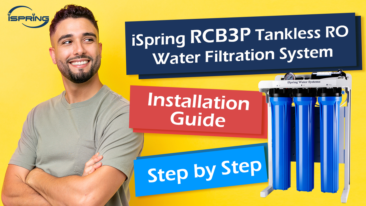 Image of iSpring RCB3P Tankless Reverse Osmosis Filtration System, 300 GPD Under Sink RO System, Reduces TDS, 1.5:1 Pure to Drain, Booster Pump & Pressure Gauge for Residential & Light Commercial Use