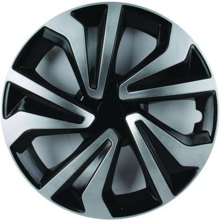 Blackbird 14 Inch Silver and Black Wheel Cover Set (Universal Fit)